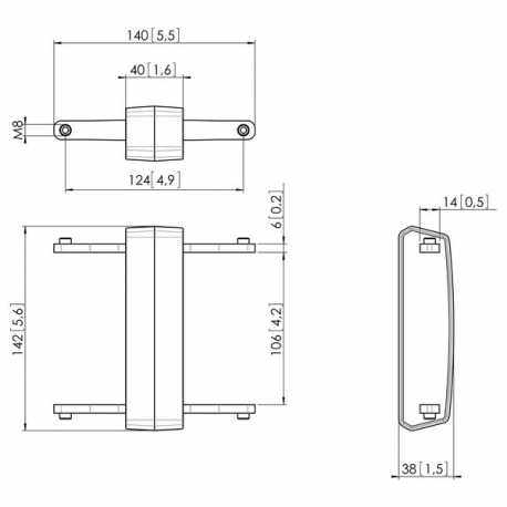 Vogel's Professional PFA 9104 - Mounting component (pole coupler) - for LCD display - for Professional PFB 3405, PFB 3407, PFB 3409, PFB 3411; Professional Connect-it PFB 3402 - 1