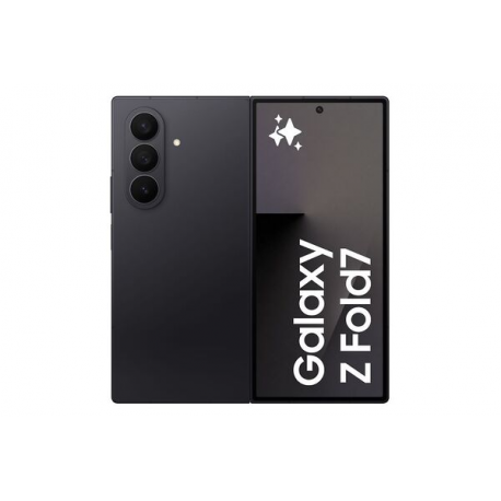 Samsung Galaxy Z Fold7 - 5G smartphone - dual-SIM - RAM 16 GB  /  Internal Memory 1 TB - OLED display - 8" - 8" - 2184 x 1968 pixels 2184 x 1968 pixels (120 Hz) - 3x rear cameras 200 MP, 12 MP, 10 MP - 2x front cameras 10 MP, 10 MP - jet black - 0