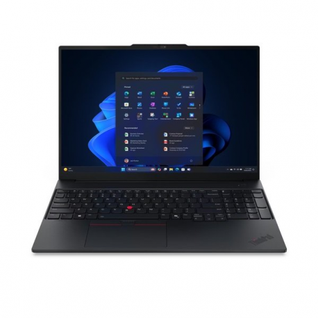 Lenovo ThinkPad E16 Gen 3 21SR - 180-degree hinge design - Intel Core Ultra 5 - 225U / up to 4.8 GHz - Win 11 Pro - Intel Graphics - 16 GB RAM - 512 GB SSD TCG Opal Encryption 2, NVMe - 16" IPS 1920 x 1200 - Wi-Fi 6E, Bluetooth - black - kbd: Nordic (Danish/Finnish/Norwegian/Swedish) - with 3 Years Lenovo Courier/Carry-in, CO2 Offset 0.5 ton (2nd Gen) - 0