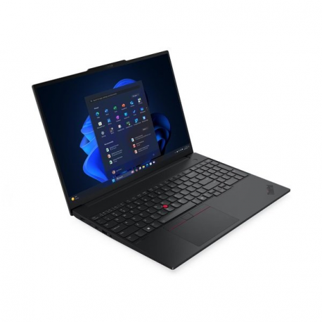 Lenovo ThinkPad E16 Gen 3 21SR - 180-degree hinge design - Intel Core Ultra 5 - 225U / up to 4.8 GHz - Win 11 Pro - Intel Graphics - 16 GB RAM - 512 GB SSD TCG Opal Encryption 2, NVMe - 16" IPS 1920 x 1200 - Wi-Fi 6E, Bluetooth - black - kbd: Nordic (Danish/Finnish/Norwegian/Swedish) - with 3 Years Lenovo Courier/Carry-in, CO2 Offset 0.5 ton (2nd Gen) - 2