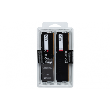 Kingston FURY Beast - DDR5 - kit - 64 GB: 2 x 32 GB - DIMM 288-pin - 2800 MHz / PC5-44800 - CL36 - 1.25 V - unbuffered - on-die ECC - black - 4