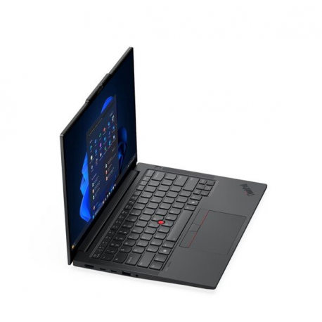 Lenovo ThinkPad E14 Gen 7 21T0 - 180-degree hinge design - AMD Ryzen 5 - 230 / up to 4.9 GHz - Win 11 Pro - Radeon 760M - 16 GB RAM - 512 GB SSD TCG Opal Encryption 2, NVMe - 14" IPS 1920 x 1200 - Wi-Fi 6E, Bluetooth - black - kbd: Nordic (Danish/Finnish/Norwegian/Swedish) - with 3 Years Lenovo Courier/Carry-in, CO2 Offset 0.5 ton (2nd Gen) - 1