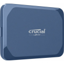 Crucial X10 - SSD - encrypted - 4 TB - external (portable) - USB 3.2 Gen 2x2 (USB-C connector) - 256-bit AES - matte blue