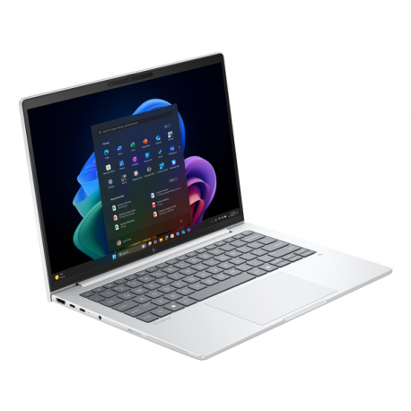 HP EliteBook 8 G1a Notebook Next Gen AI - 169-degree hinge design - AMD Ryzen AI 5 - 340 / up to 4.8 GHz - Win 11 Pro - Radeon 840M - 24 GB RAM - 512 GB SSD NVMe - 14" IPS 1920 x 1200 - Wi-Fi 7, Bluetooth - glacier silver - kbd: Pan Nordic - with HP Carbon Neutral Computing Services - To the Door with Usage Service for Notebooks - 12