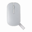ASUS Marshmallow MD100 Lite - Mouse - right and left-handed - optical - 3 buttons - wireless - 2.4 GHz, Bluetooth 5.0 - USB wireless receiver - grey