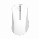 ASUS MD102 - Mouse - ergonomic - optical - 5 buttons - wireless - Bluetooth, 2.4 GHz - USB wireless receiver - white