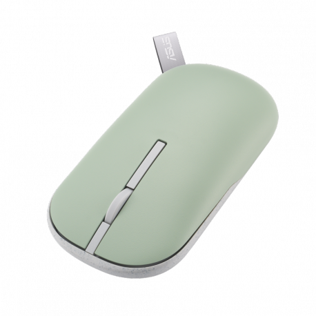 ASUS Marshmallow MD100 - Mouse - optical - 5 buttons - wireless - Bluetooth 5.0, 2.4 GHz - oat milk - 3