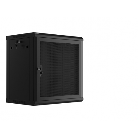 Lanberg - Rack cabinet - wall mountable - black, RAL 9004 - 12U - 19" - 0