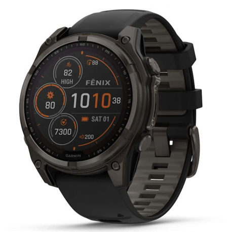 SMARTWATCH FENIX 8 SAPP. SOLAR/BLACK/GRAY 010-02906-11 GARMIN - 0