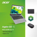 Acer Aspire Go 15 AG15-42P - AMD Ryzen 5 - 5625U / up to 4.3 GHz - Win 11 Home - Radeon Graphics - 16 GB RAM - 512 GB SSD NVMe, QLC - 15.6" TN 1920 x 1080 (Full HD) - Gigabit Ethernet - Wi-Fi 6 - pure silver - kbd: Russian