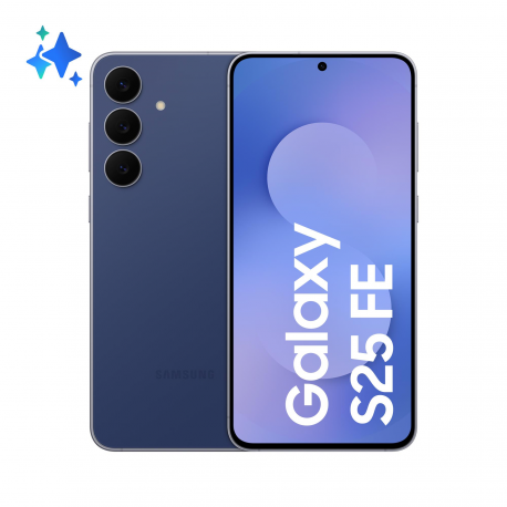 Samsung Galaxy S25 FE - 5G smartphone - dual-SIM - RAM 8 GB / Internal Memory 128 GB - OLED display - 6.7" - 2340 x 1080 pixels (120 Hz) - 3x rear cameras 50 MP, 12 MP, 8 MP - front camera 12 MP - navy - 0