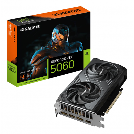 Gigabyte WINDFORCE MAX - OC Edition - graphics card - GeForce RTX 5060 - 8 GB GDDR7 - PCI Express 5.0 - 3 x DisplayPort, HDMI - box - 0