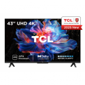 TCL 43V6C - 43" Diagonal Class (42.5" viewable) - V6C Series LED-backlit LCD TV - Smart TV - Google TV - 4K UHD (2160p) 3840 x 2160 - HDR - brushed metal