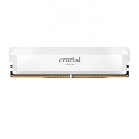 Crucial Pro OC - DDR5 - module - 16 GB - DIMM 288-pin - 6400 MT / s  /  PC5-51200 - CL32 - 1.35 V - unbuffered - snow fox white - 0