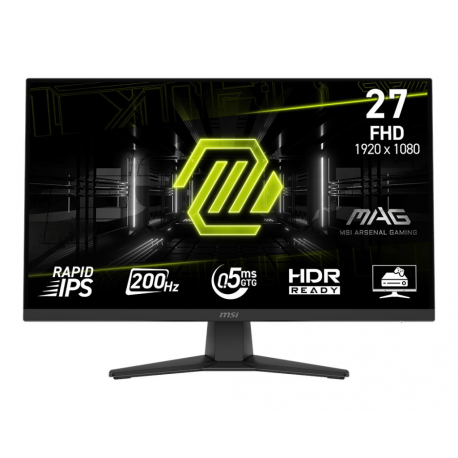 MSI MAG 272F - LED monitor - 27" - 1920 x 1080 Full HD (1080p) @ 200 Hz - Fast IPS - 300 cd/m² - 1000:1 - 0.5 ms - HDMI, DisplayPort - 0