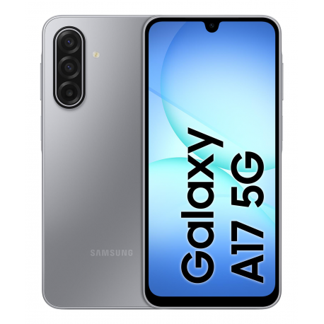 Samsung Galaxy A17 5G - 5G smartphone - dual-SIM - RAM 4 GB / Internal Memory 128 GB - microSD slot - OLED display - 6.7" - 2340 x 1080 pixels (90 Hz) - 3x rear cameras 50 MP, 5 MP, 2 MP - front camera 13 MP - grey - 0