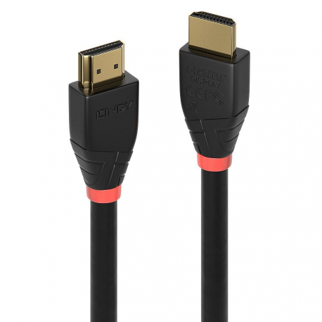Lindy - HDMI cable - HDMI male to HDMI male - 30 m - shielded - black - round, 4K support, active - 0