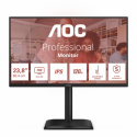 AOC 24E4U - LED monitor - 24" (23.8" viewable) - 1920 x 1080 Full HD (1080p) @ 120 Hz - IPS - 300 cd / m² - 1500:1 - 4 ms - HDMI, VGA, DisplayPort - speakers - black