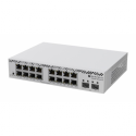 MikroTik CSS318-16G-2S+IN - Switch - smart - 16 x 10 / 100 / 1000 + 2 x 10 Gigabit SFP+ - rack-mountable