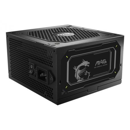 MSI MAG A850GL PCIE5 II - Power supply (internal) - ATX12V 3.1 / EPS12V - 80 PLUS Gold - Cybenetics Gold - AC 100-240 V - 850 Watt - active PFC - 0