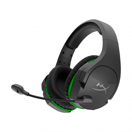 HyperX CloudX Stinger Core - Headset - full size - 2.4 GHz - wireless - black, green, green-grey - 0