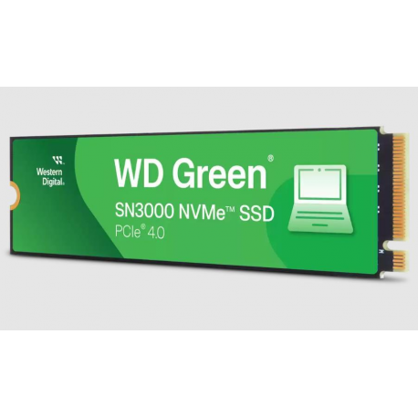 WD Green SN3000 WDS100T4G0E-00CPS0 - SSD - 1 TB - internal - M.2 2280 - PCIe 4.0 x4 (NVMe) - 0