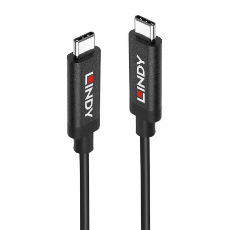 Lindy - USB cable - 24 pin USB-C (M) to 24 pin USB-C (M) - USB 3.1 Gen2 - 3 m - round, active, signal booster - black - 0