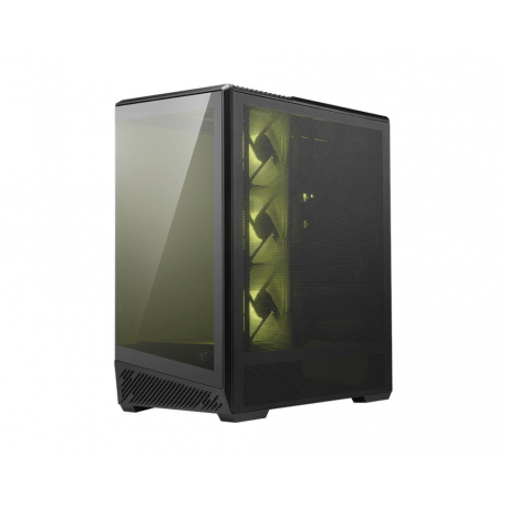 MSI MAG PANO 130R PZ - Mid tower - ATX - windowed side panel (tempered glass) - no power supply (ATX) - black - USB / Audio - 0