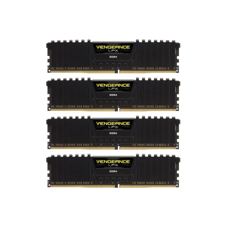CORSAIR Vengeance LPX - DDR4 - kit - 32 GB: 4 x 8 GB - DIMM 288-pin - 2666 MHz  /  PC4-21300 - CL16 - 1.2 V - unbuffered - non-ECC - 0