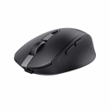 Trust Ozaa - Mouse - multi-device - right-handed - optical - 6 buttons - wireless - 2.4 GHz, Bluetooth - USB wireless receiver - black