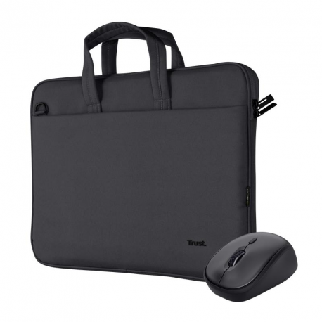 Trust Bologna - Notebook carrying case - 16" - black - with wireless mouse - 0