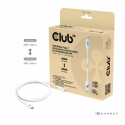 Club 3D - USB cable - 24 pin USB-C (M) to 24 pin USB-C (M) - USB4  /  Thunderbolt 3  /  Thunderbolt 4  /  Thunderbolt 5  /  DisplayPort 2.1 - 48 V - 5 A - 1.2 m - USB Power Delivery (240W), 16K60hz support, 4K540Hz support, 8K240Hz support - white