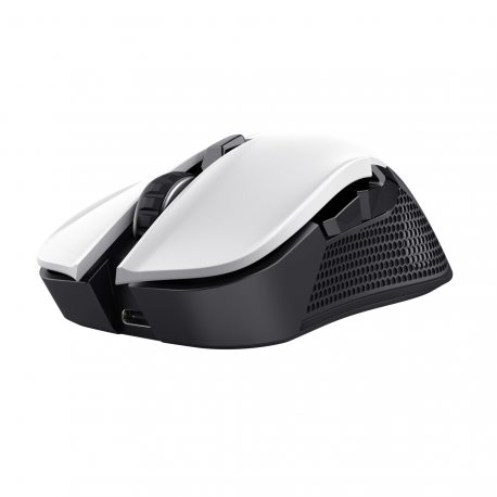 Trust GXT 923W Ybar - Mouse - gaming - right-handed - 6 buttons - wireless - 2.4 GHz - USB wireless receiver - white - 0