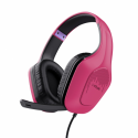 Trust GXT 415P Zirox - Headset - full size - wired - 3.5 mm jack - pink