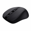 Trust Mydo - Mouse - silent - right and left-handed - optical - 4 buttons - wireless - 2.4 GHz - USB wireless receiver - black