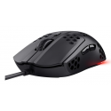 Trust GXT 928 Helox - Mouse - ultra-lightweight, gaming - right-handed - optical - 6 buttons - wired - USB - black