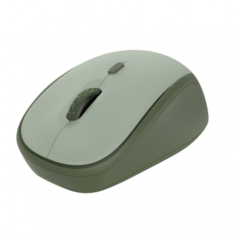 Trust Yvi+ - Mouse - silent - optical - 4 buttons - wireless - 2.4 GHz - USB wireless receiver - green - 0