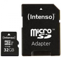 Intenso - Flash memory card (microSDHC to SD adapter included) - 32 GB - UHS Class 1  /  Class10 - microSDHC UHS-I
