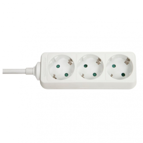 LINDY - Power strip - AC 250 V - 3500 Watt - output connectors: 3 - 1.4 m - white - 0