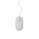 Gembird MUS-4B-06-WS - Mouse - optical - 4 buttons - wired - USB - white, silver - blister