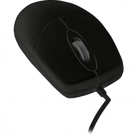 Active Key AK-PMJ1 Series CleanMouse - Mouse - ergonomic - right and left-handed - optical - 2 buttons - wired - USB - black - 0