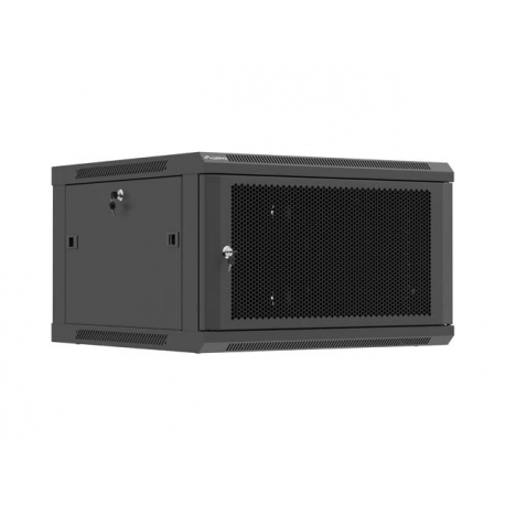 Lanberg Wall mounted installation cabinet 19" 6U 600X600 | WF01-6606-23B | Black - 0