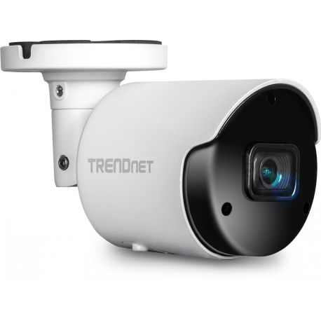 TRENDnet TV-IP1514PI - Network surveillance camera - bullet - outdoor, indoor - weatherproof - colour (Day&Night) - 5 MP - 2592 x 1920 - fixed focal - audio - LAN 10 / 100 - MJPEG, H.264, H.265 - DC 12 V / PoE - TAA Compliant - 0