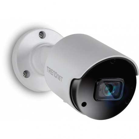 TRENDnet TV-IP1514PI - Network surveillance camera - bullet - outdoor, indoor - weatherproof - colour (Day&Night) - 5 MP - 2592 x 1920 - fixed focal - audio - LAN 10 / 100 - MJPEG, H.264, H.265 - DC 12 V / PoE - TAA Compliant - 2