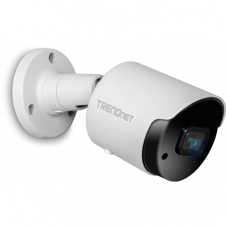 TRENDnet TV-IP1514PI - Network surveillance camera - bullet - outdoor, indoor - weatherproof - colour (Day&Night) - 5 MP - 2592 x 1920 - fixed focal - audio - LAN 10 / 100 - MJPEG, H.264, H.265 - DC 12 V / PoE - TAA Compliant - 4