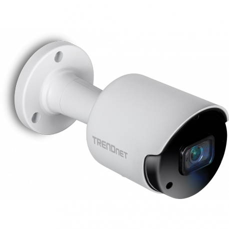 TRENDnet TV-IP1514PI - Network surveillance camera - bullet - outdoor, indoor - weatherproof - colour (Day&Night) - 5 MP - 2592 x 1920 - fixed focal - audio - LAN 10 / 100 - MJPEG, H.264, H.265 - DC 12 V / PoE - TAA Compliant - 6