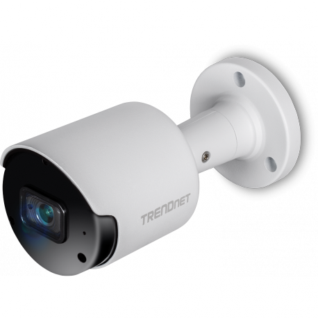 TRENDnet TV-IP1514PI - Network surveillance camera - bullet - outdoor, indoor - weatherproof - colour (Day&Night) - 5 MP - 2592 x 1920 - fixed focal - audio - LAN 10 / 100 - MJPEG, H.264, H.265 - DC 12 V / PoE - TAA Compliant - 7