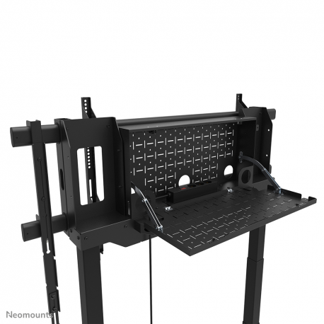 NEOMOUNTS MOVE LIFT XL MOTORISED MOBILE STAND INCL. STORAGE BOX, 10 CM. WHEELS FLOOR - VESA MAX 1200X600 - 5