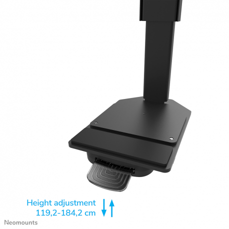 NEOMOUNTS MOVE LIFT XL MOTORISED MOBILE STAND INCL. STORAGE BOX, 10 CM. WHEELS FLOOR - VESA MAX 1200X600 - 6