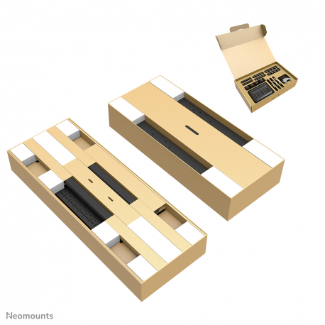 NEOMOUNTS MOVE LIFT XL MOTORISED MOBILE STAND INCL. STORAGE BOX, 10 CM. WHEELS FLOOR - VESA MAX 1200X600 - 13